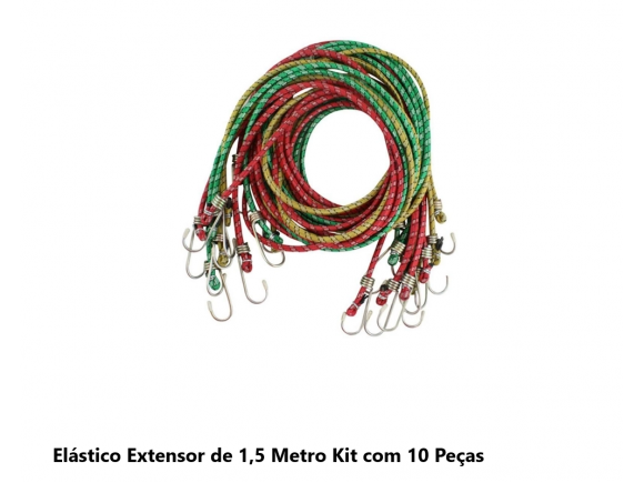 EXTENSOR ELASTICO C/ 10 TAMANHO 1,50CM TB-6