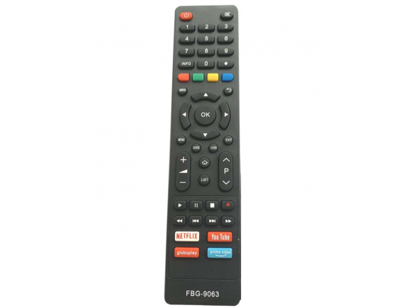 9063 CONTROLE COMPATÍVEL PHILCO NETFLIX YOUTUBE GLOBO PLAY PRIME