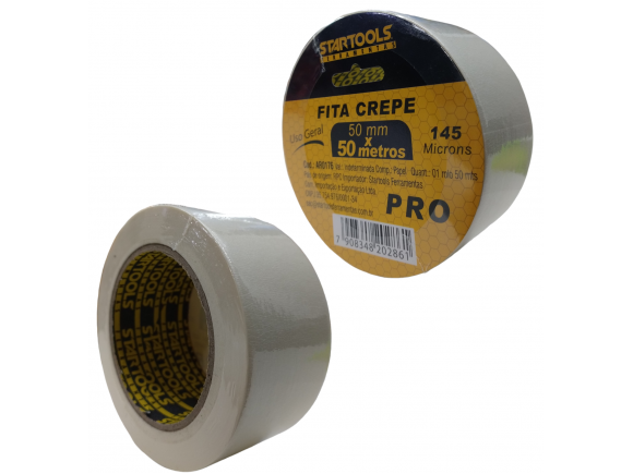 FITA CREPE ROLO 50MT X 50MM STARTOOLS AR0176