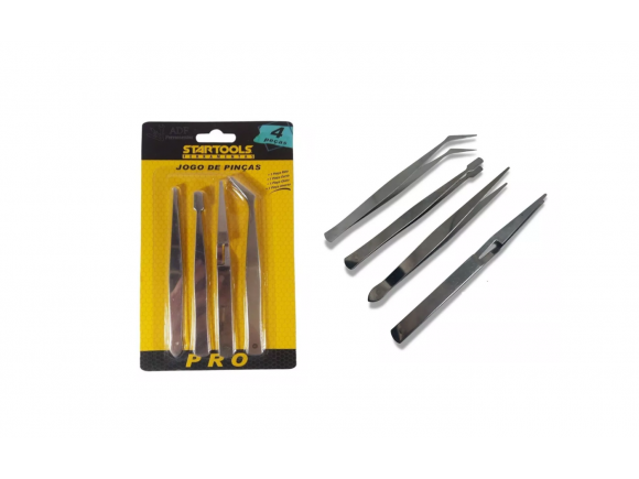 JOGO DE PINÇAS 4 PCS STARTOOLS AR0296