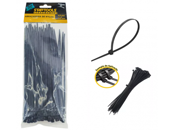 ABRAÇADEIRA DE NYLON ENFORCA GATO 4,8 X 400 MM COM 50 PCS AR0565