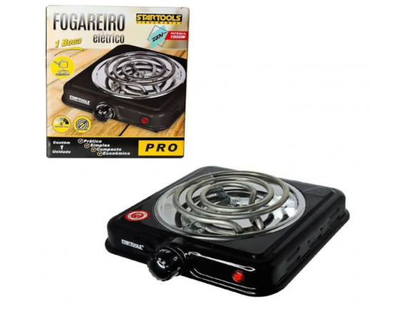 FOGAREIRO ELETRICO 1 BOCA 1000W 220V STARTOOLS AR0537