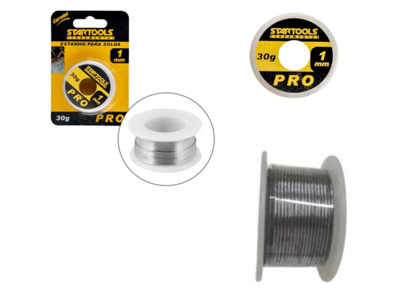 ESTANHO PARA SOLDA 1 MM 30G STARTOOLS AR0245