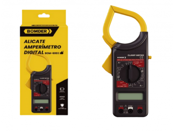 ALICATE AMPERIMETRO DIGITAL BOM-6003