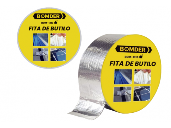 FITA DE BUTILO 1MM C 5CM X 5 METROS BOM-1313