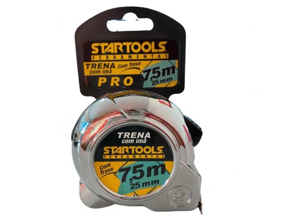 TRENA DE 7,5 MTS 25 MM COM TRAVA E COM IMÃ STARTOOLS AR0113