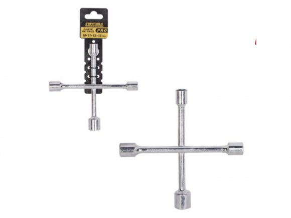 CHAVE DE RODA CRUZETA 10 X 11 X 13 X 15 MM STARTOOLS AR0607