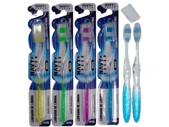 ESCOVA DENTAL MACIA ADULTO C/12 NAVY+FRESH N+4010