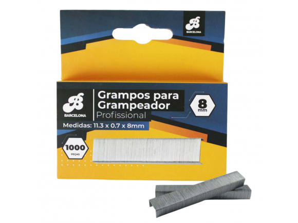 GRAMPO PARA GRAMPEADOR TAPECEIRO C/ 1000 11.3 X 0.7 X 8MM BAR-314019-9