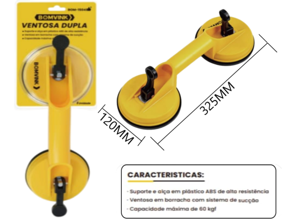 VENTOSA DUPLA  BOM-1504
