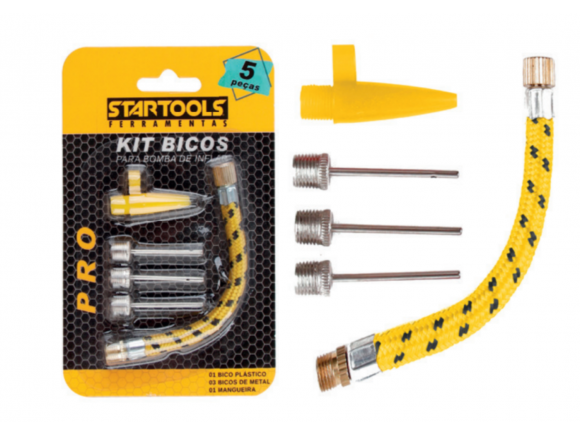 BICO PARA BOMBA DE INFLAR KIT 5PÇS  AR0394