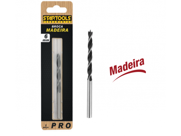 BROCA PARA MADEIRA 6 MM STARTOOLS AR0128