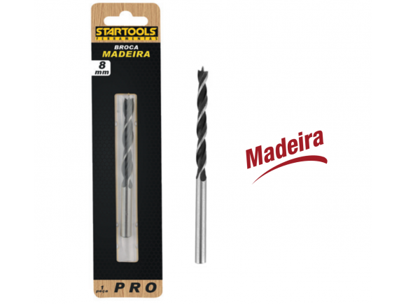 BROCA PARA MADEIRA 8 MM STARTOOLS AR0129