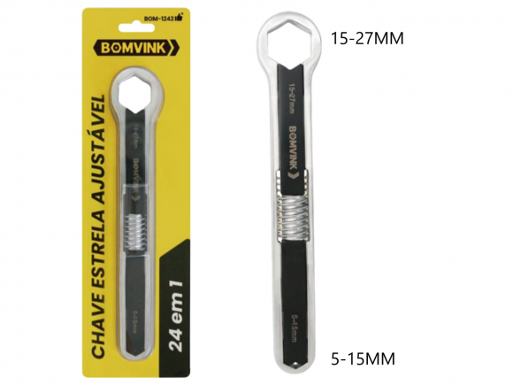 CHAVE ESTRELA AJUSTAVEL 5 A 27 MM BOM-1242