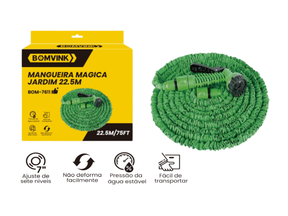 MANGUEIRA MAGICA PARA JARDIM 22,5 METROS BOM-7611