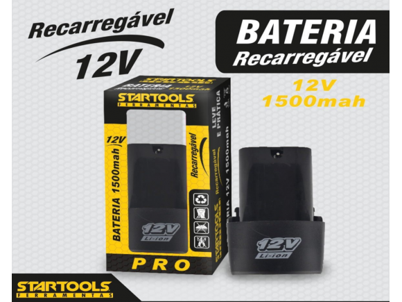 BATERIA PARA PARAFUSADEIRA 12V 1,5MAH STARTOOLS AR0291