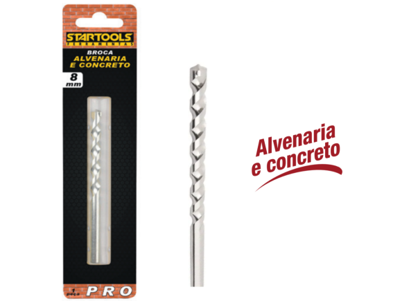 BROCA P/ ALVENARIA E CONCRETO 8 MM STARTOOLS AR0126