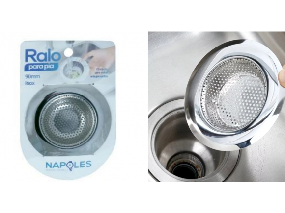 RALO DE INOX PARA PIA 9 CM NARP90