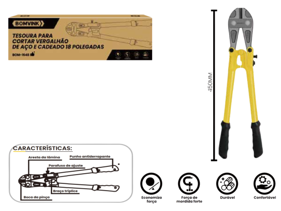 TESOURA PARA CORTAR FERRO 